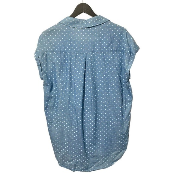 Oversized long hearts button down shirt Small - Picture 2 of 5